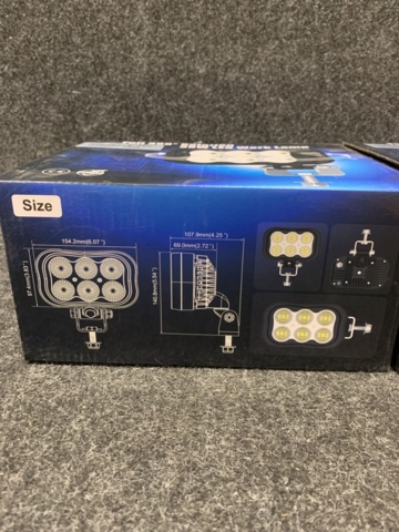 1413593-4 2 st arbetsstrålkastare 30W LED