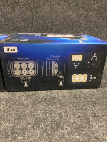 1413596-5 2 st arbetsstrålkastare 30W LED