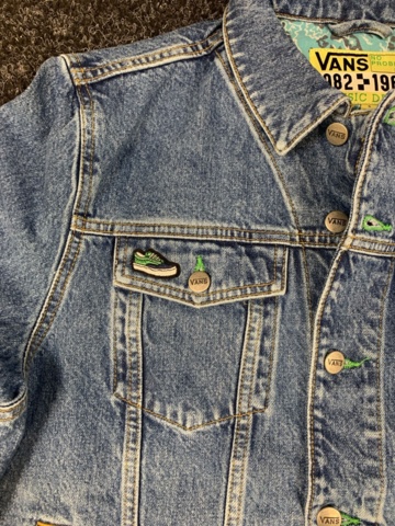 1414315-3 Jeansjacka Vans, Strl S