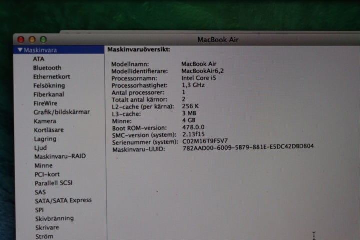 1295627-10 MacBook Air 13tum (2013)