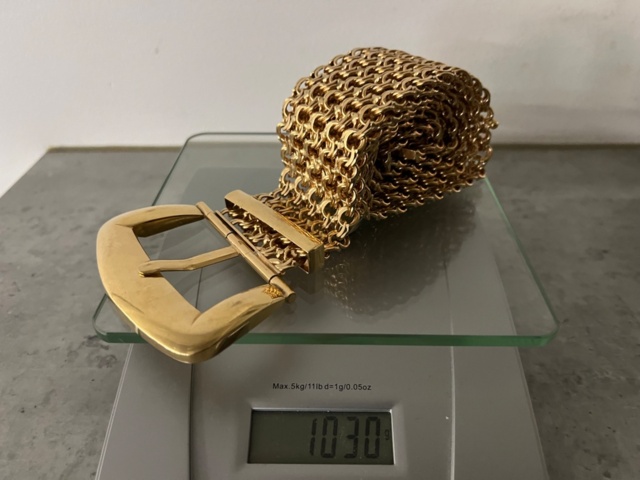 1385794-4 Investeringsguld 18k - Bälte X-länk med bygelspänne 1030g