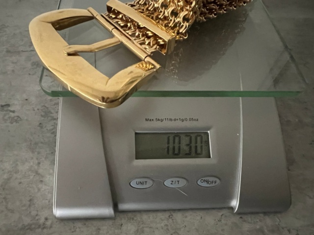 1385794-6 Investeringsguld 18k - Bälte X-länk med bygelspänne 1030g