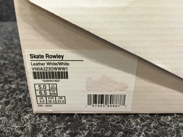 1414428-3 Skor Vans Skate Rowley, Strl 36,5