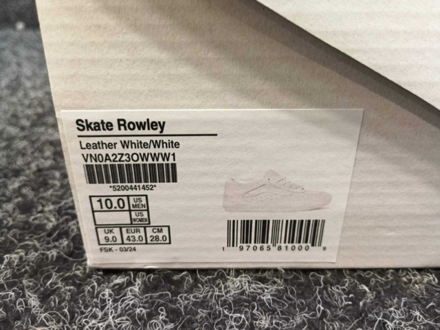 1414437-3 Skor Vans Skate Rowley, Strl 43