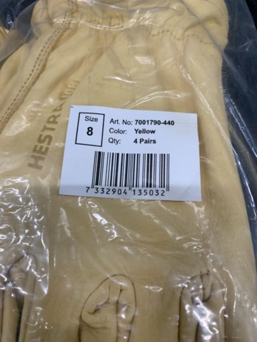 1414518-3 8 st Arbetshandskar Hestra Drivers Work, Strl 8 & 9