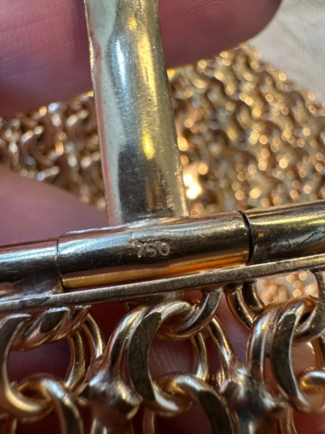 1385794-24 Investeringsguld 18k - Bälte X-länk med bygelspänne 1030g