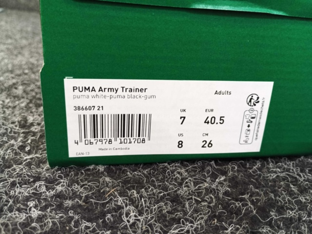 1414504-4 Skor Puma Army Trainer, Strl 40,5