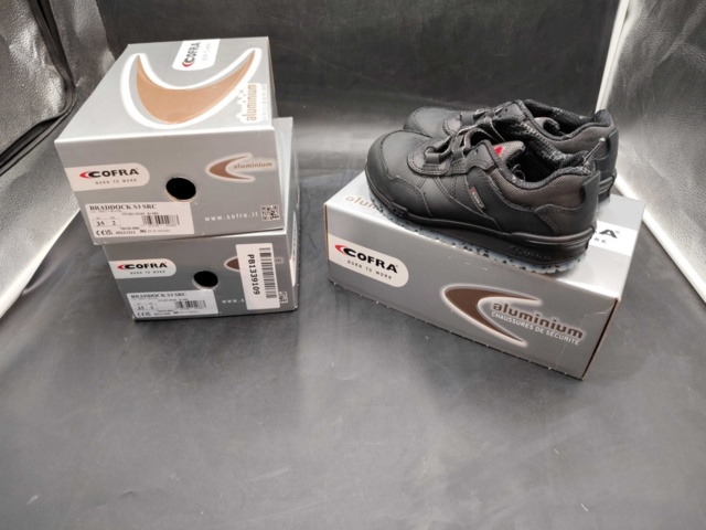 1407588-1 Safety shoes 3 pcs - Cofra, Braddock S3 SRC, aluminum toe cap, size 35