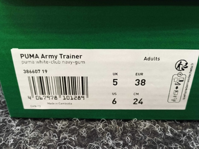 1414696-3 Skor Puma Army Trainer, Strl 38