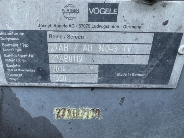 1199596-23 Vögele Super 1303-3i Asfaltläggare