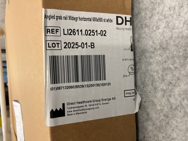 1406438-2 10 st stödräcken DHG Ergogrip 600x900mm