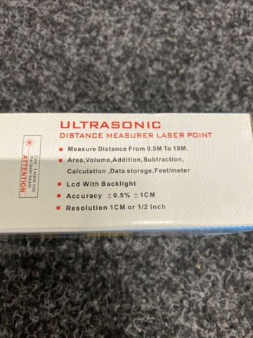 1414122-4 Digital avståndsmätare med ultraljud/laser