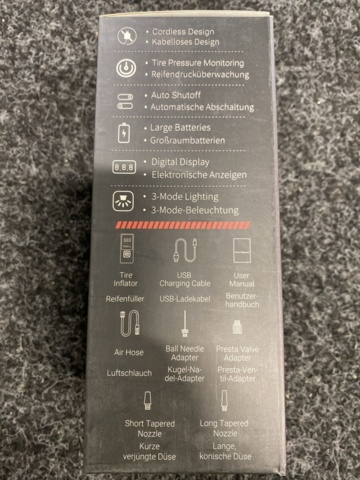 1414131-4 Däckpumpskompressor - trådlös och bärbar