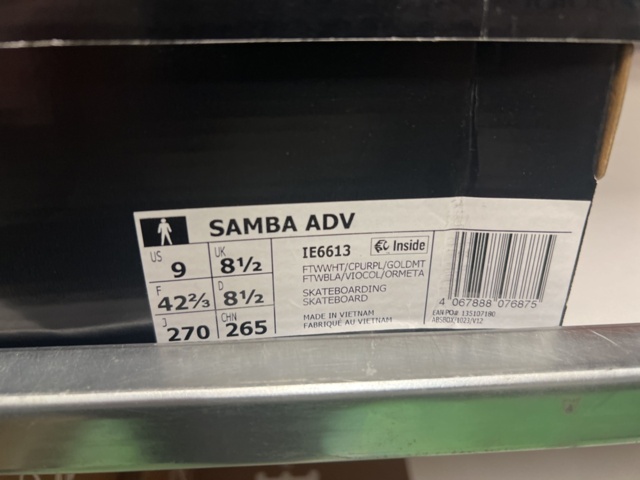 1415287-3 Shoes Adidas Samba ADV, Size 42 2/3