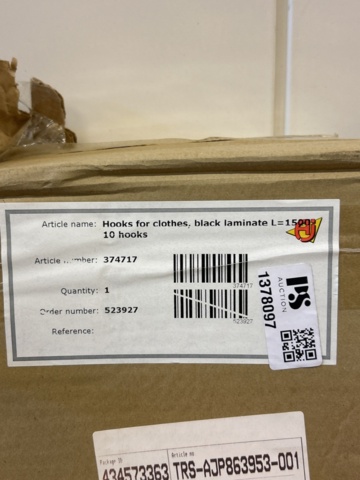 1378097-4 Hatthyllor och kroklister - AJ Produkter