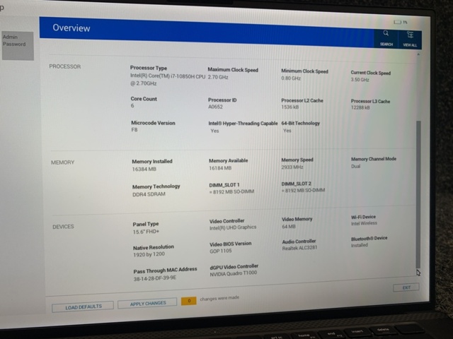 1415587-7 Laptop Dell Precision 5550 15,6"  (Saknar laddare)