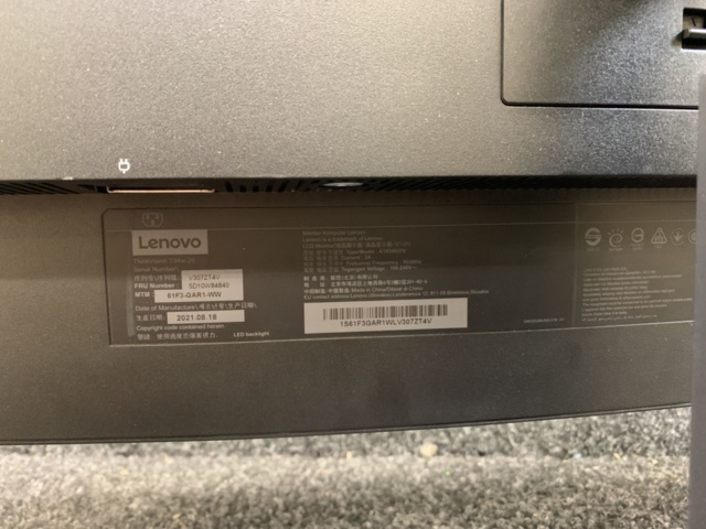 1414567-5 Computer monitor Curved 34" Lenovo ThinkVision P34W-20