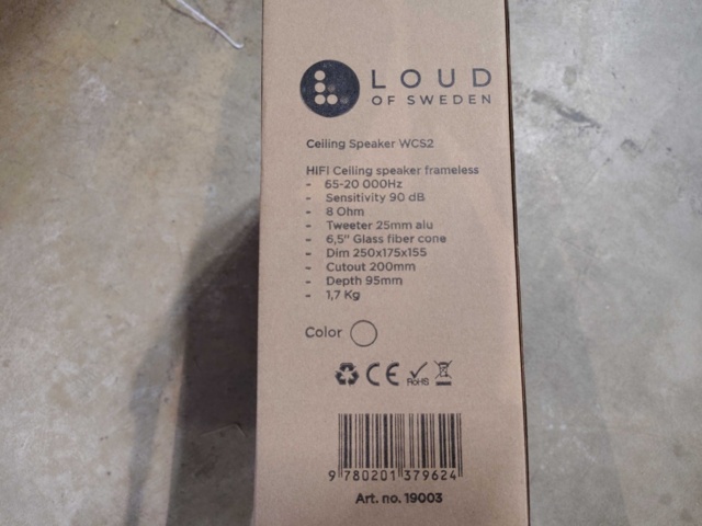 1415973-3 Speakers, 2 pcs - Loud of Sweden, ceiling installation