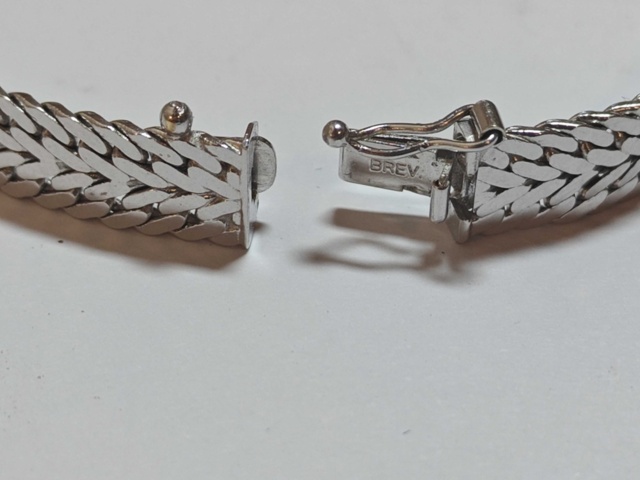 1400534-7 Armband vitguld 18K - 2 st