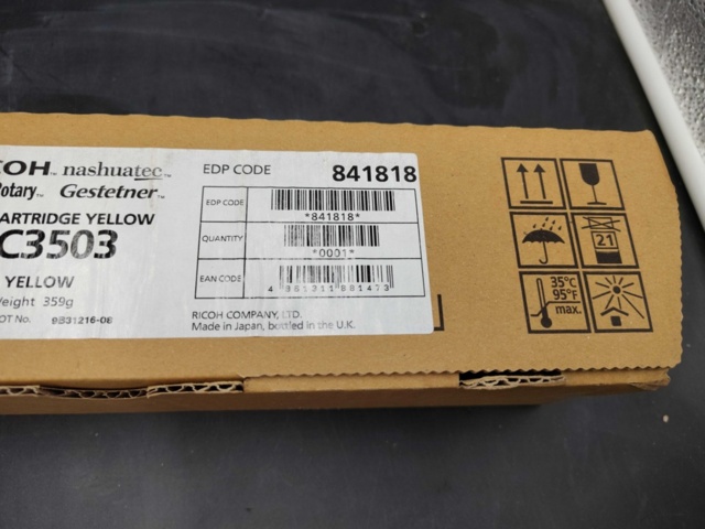 1347184-5 Tonerkassetter, 2 st Ricoh MP C3503, gul, magenta - Frakt ingår