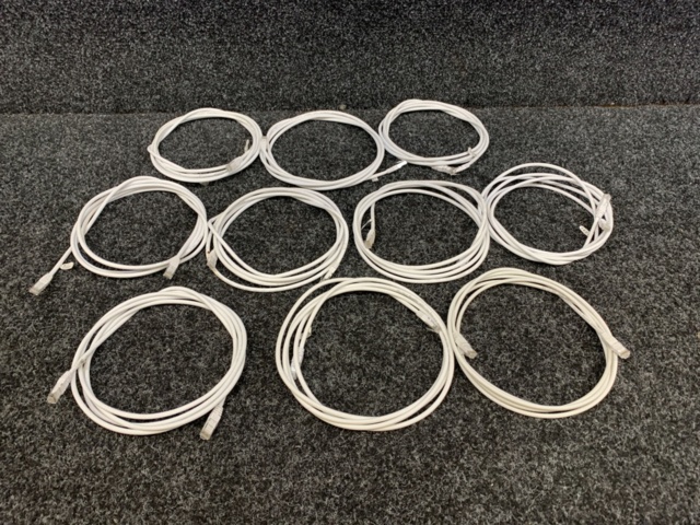 1414763-1 10 st nätverkskablar á 3m, Deltaco