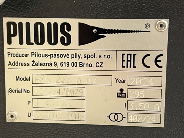 1416203-13 Cold band saw Pilous ARG 235 Plus