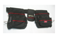 1415796 Verktygsbälte i nylon, 2 x hammarhållare & snäpplås, Tayg