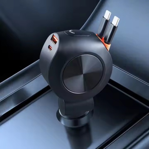 1416507-4 Mobiltillbehör Biladapter 69W Utdragbar - Fri frakt