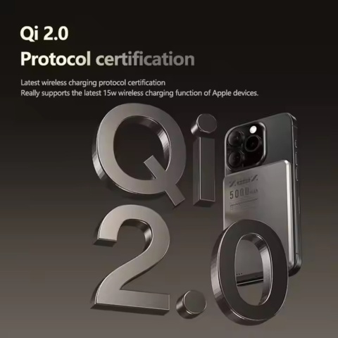 1416509-3 Mobiltillbehör Magsafe powerbank i metall 5000mah - Fri frakt