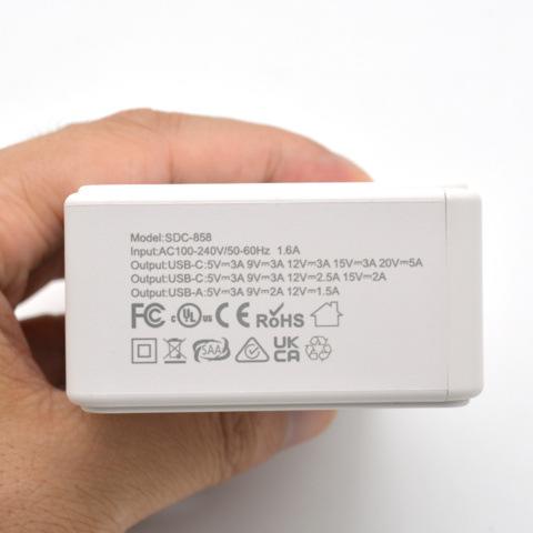 1416512-3 Laddstation GaN 286W – 8 portar (USB-C & USB-A) – Snabbladdning för mobil & laptop - Fri frakt