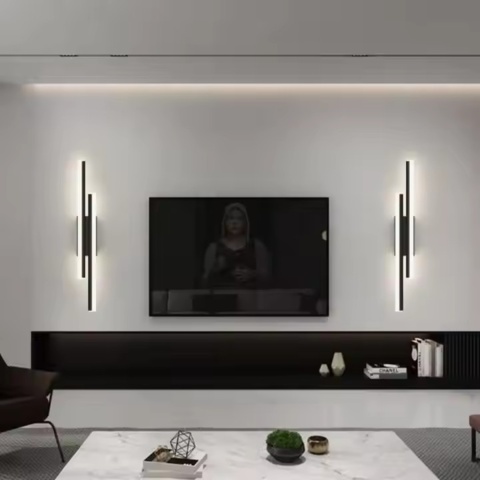 1416515-5 2 st Vägglampor Svart LED 16W - Fri frakt