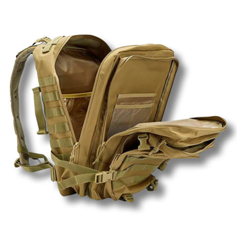 1416532-3 2 st Taktiska Ryggsäckar 45L Vattentät Sand/Öken - Fri frakt