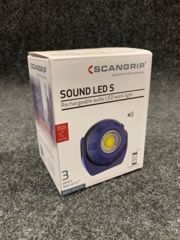 1415845-3 Arbetsbelysning Scangrip med BT högtalare Sound Led, laddbar