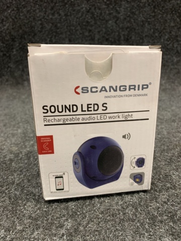 1415845-5 Arbetsbelysning Scangrip med BT högtalare Sound Led, laddbar