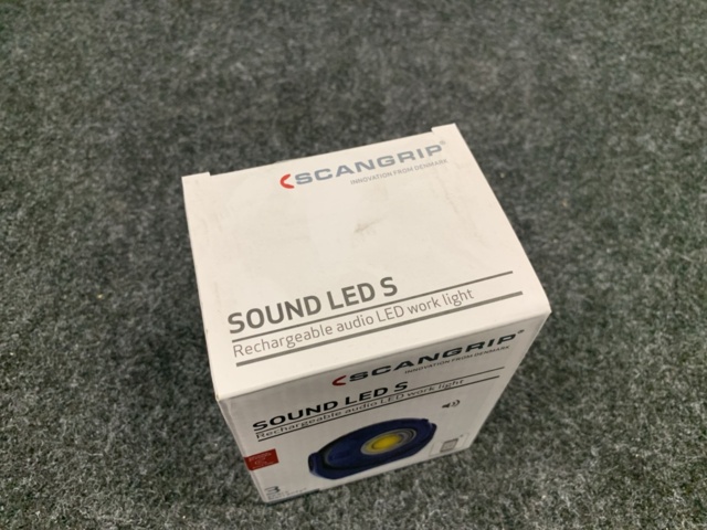 1415845-10 Arbetsbelysning Scangrip med BT högtalare Sound Led, laddbar