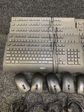 1415657-2 10 st tangentbord och möss, Logitech & Dell