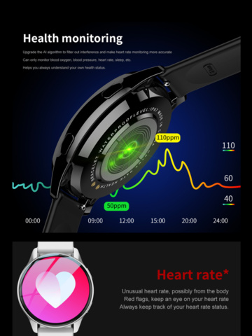 1417133-4 Smartklocka PRO – Pulsmätning, Sportlägen & Magnetisk laddning - Fri frakt