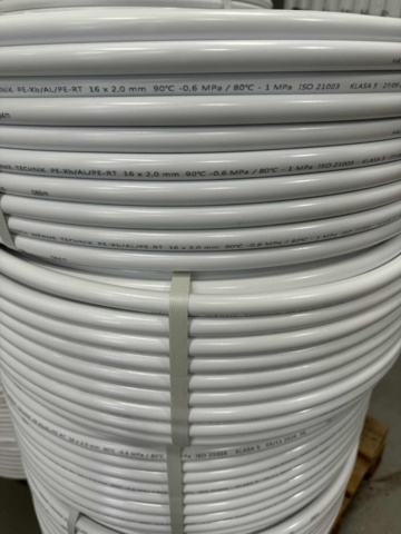 1417246-1 Alupex-rör 500m Haustech – 16 x 2,0 mm – För golvvärme, radiator & vatten