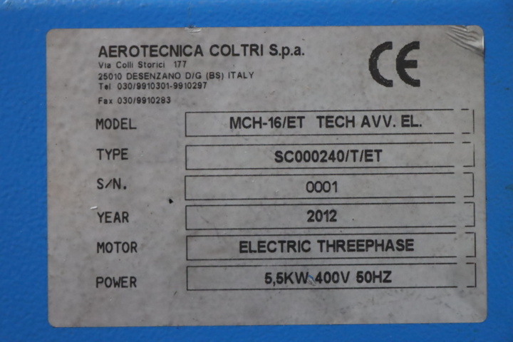 1295630-4 Kompressor Coltri MCH-16/ET