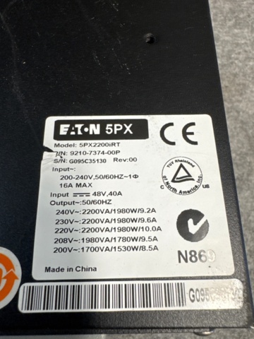 1367065-4 Server och UPS - Hewlett packard enterprise/Eaton