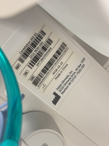 1409166-20 Carestation 650 - GE Healthcare