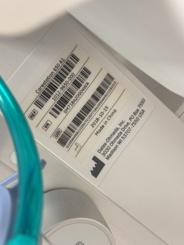 1409166-21 Carestation 650 - GE Healthcare