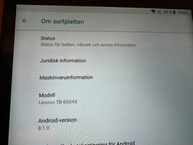 1418207-5 Lenovo TB-8504X