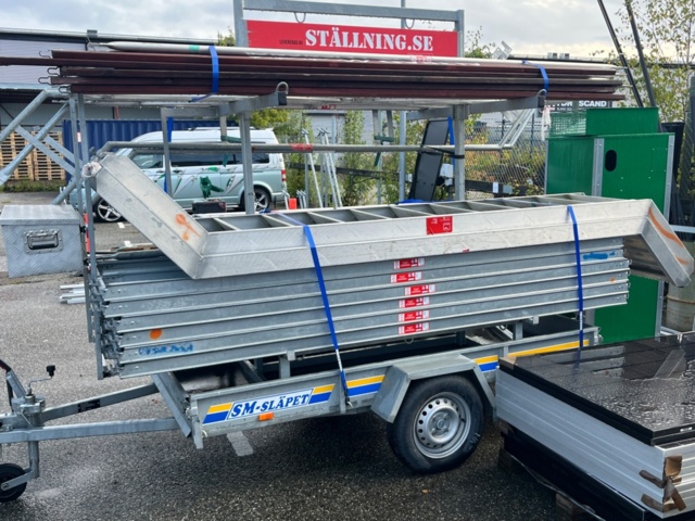 1403515-5 Ställningstrailer - SM Släp med Altrad ställning