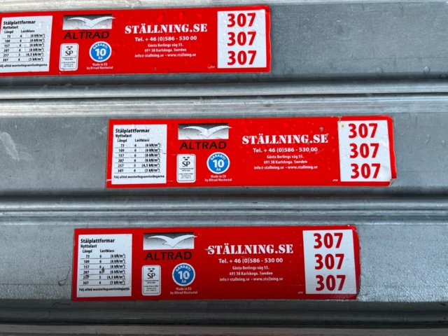 1403515-15 Ställningstrailer - SM Släp med Altrad ställning