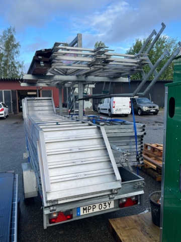 1403515-16 Ställningstrailer - SM Släp med Altrad ställning