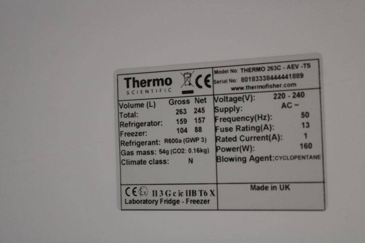 1410601-8 Kyl/frys för labb Thermo 263C