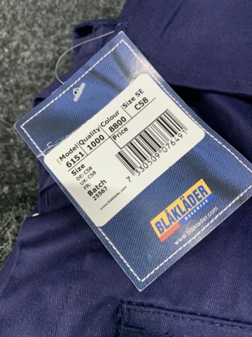 1418688-4 Overall Blåkläder 6151-1000, Strl C58