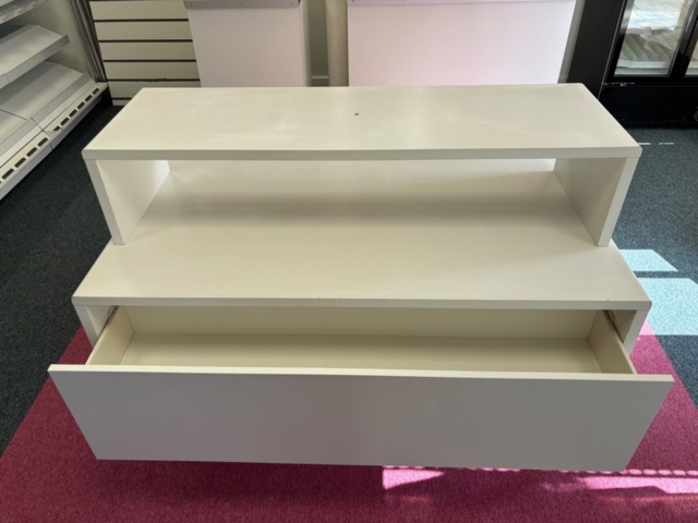 1372457-3 Butiksbord med hyllplan och utdragslåda