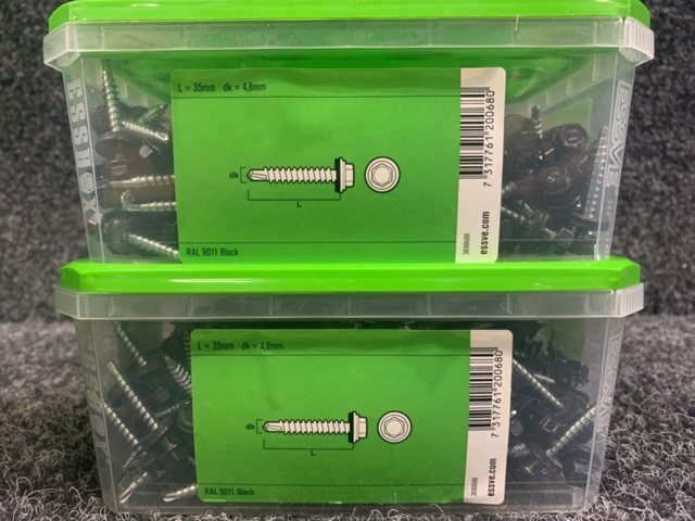 1418419-4 4 st Förpackningar Farmarskruv 4,8x35, Essve